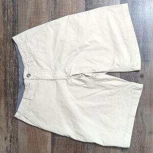Patagonia Nylon Hybrid Hiking Water Shorts, Size 30x11 in Khaki Tan